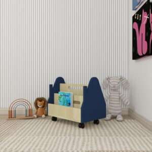 Story Stroll | Minimal Kids Rolling Bookshelf