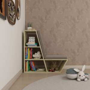 The Nest Nook | Kids Seating With Their Bookshelf