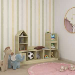 The Poppet Desk | Open Cabinet Storage For Kids